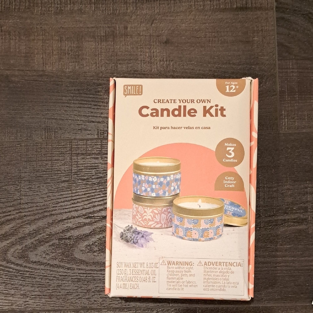 Smiled Candle Kit - Create Your Own Candle Set NEW